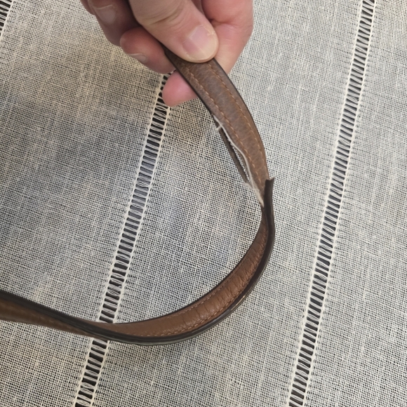 Coach New York Brown pebbled leather slouch handbag See Photos - Picture 11 of 16